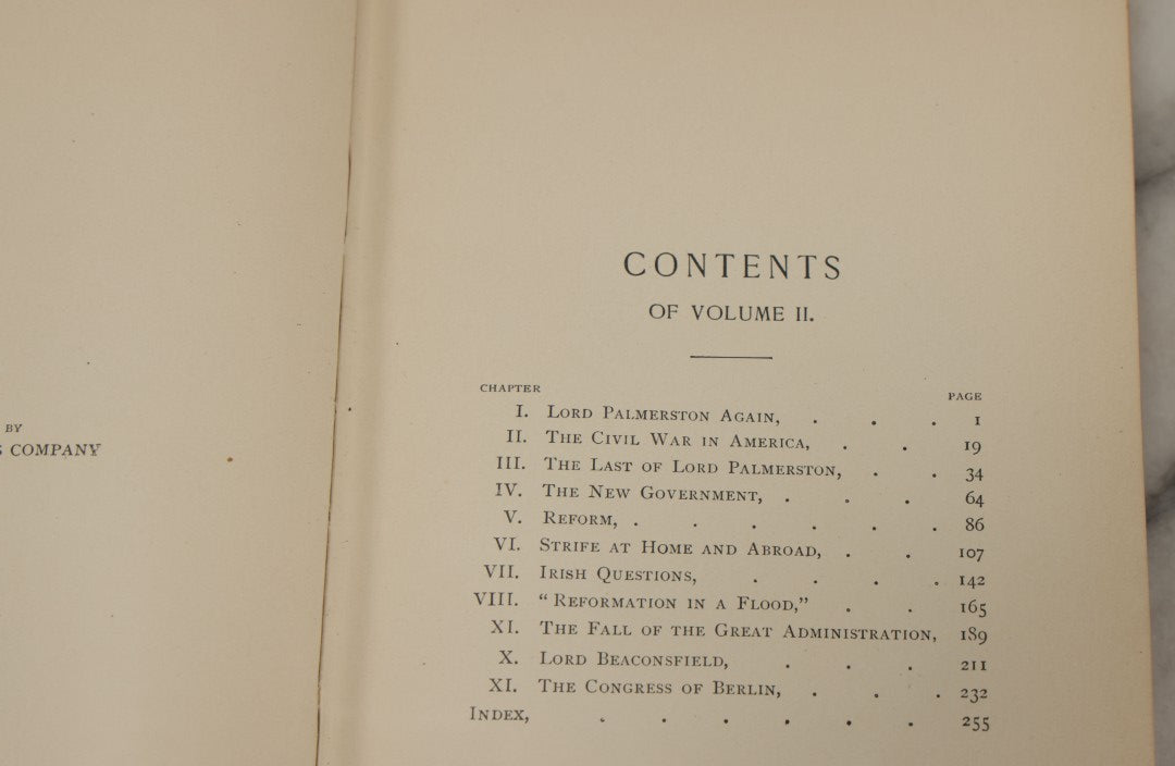 Lot 156 - "A Short History Of Our Own Times From The Accession Of Queen Victoria To The General Election Of 1880" Antique Book By Justin Mccarthy, With 68 Illustrations By Joseph M. Gleeson, Volume II, 1893