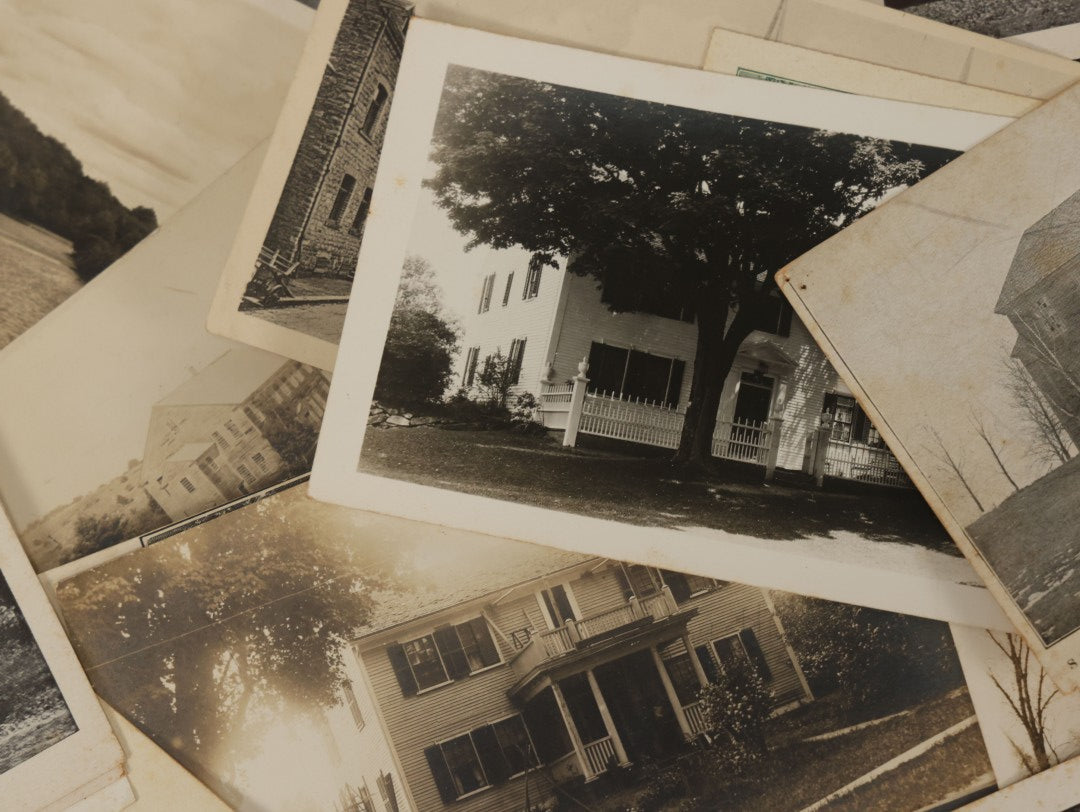 Lot 169 - Grouping Of 20+ Antique Real Photo Postcards R.P.P.C. Mostly Of Hillsborough, New Hampshire Area Houses, Including Several Of The Shattuck House