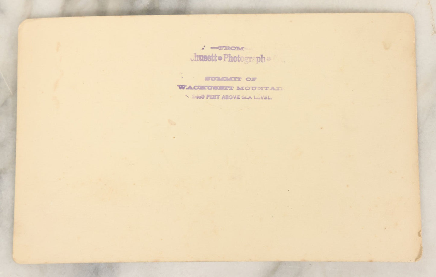Lot 187 - Antique Cabinet Card Photograph Of The Summit Of Wachusett Mountain, Massachusetts 