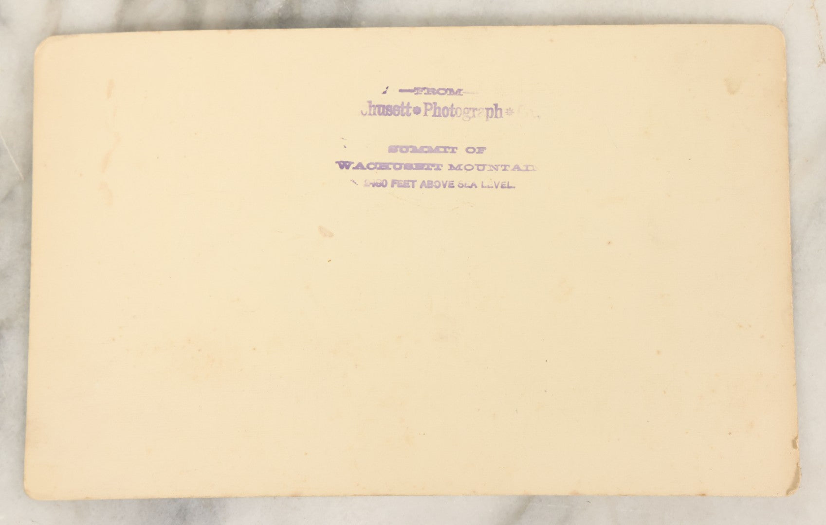 Lot 187 - Antique Cabinet Card Photograph Of The Summit Of Wachusett Mountain, Massachusetts 