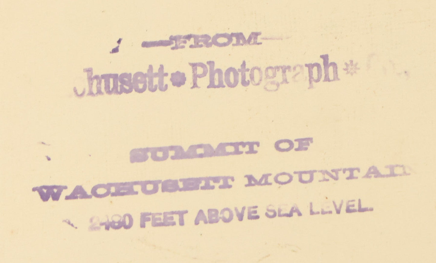 Lot 187 - Antique Cabinet Card Photograph Of The Summit Of Wachusett Mountain, Massachusetts 