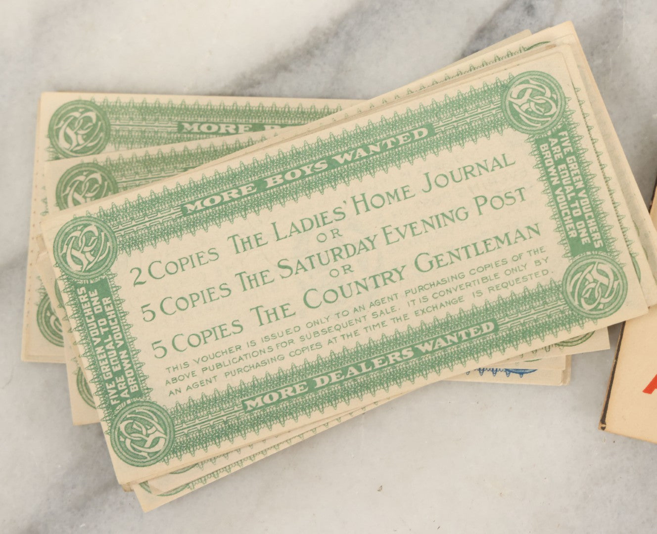 Lot 189 - Grouping Of 10+ Pieces Of Miscellaneous Ephemera And Booklets Including Living Waters Mini Book, St. Bernard Dog Trade Card, Mystery Movie Drawing Book, And More