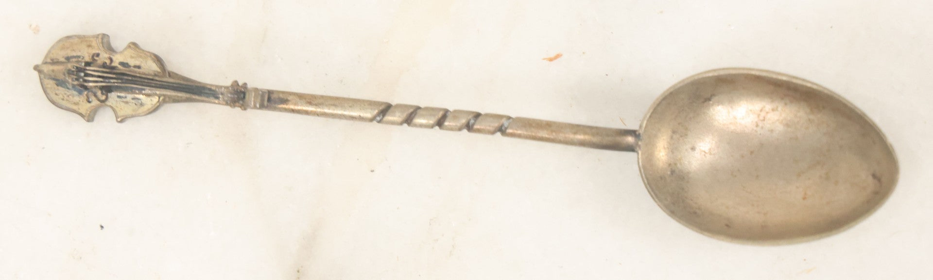Lot 075 - Vintage Miniature Spoon With Violin, Musician Motif