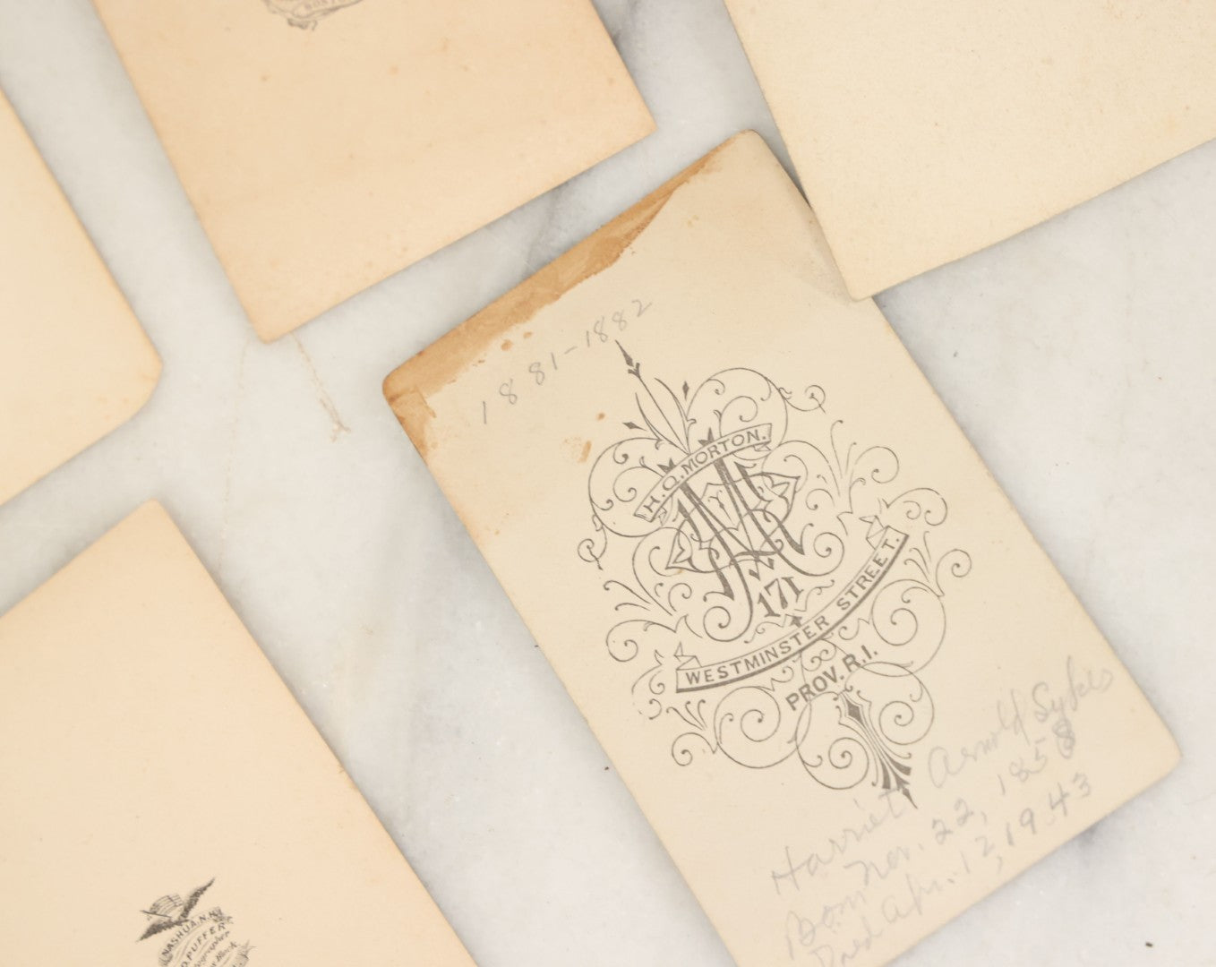 Lot 093 - Grouping Of 22 Assorted Carte De Visite C.D.V. Photographs Of Men, Women, And Children, Including Woman Holding Book, Group Of Four Youths, Etc