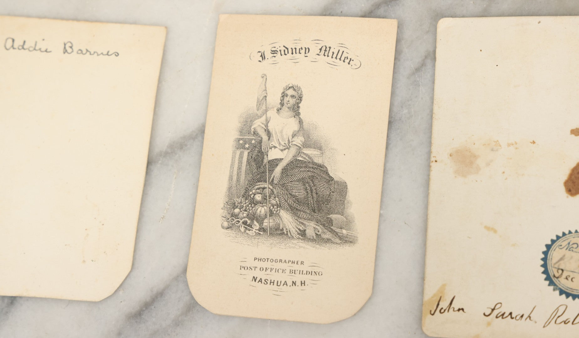 Lot 093 - Grouping Of 22 Assorted Carte De Visite C.D.V. Photographs Of Men, Women, And Children, Including Woman Holding Book, Group Of Four Youths, Etc
