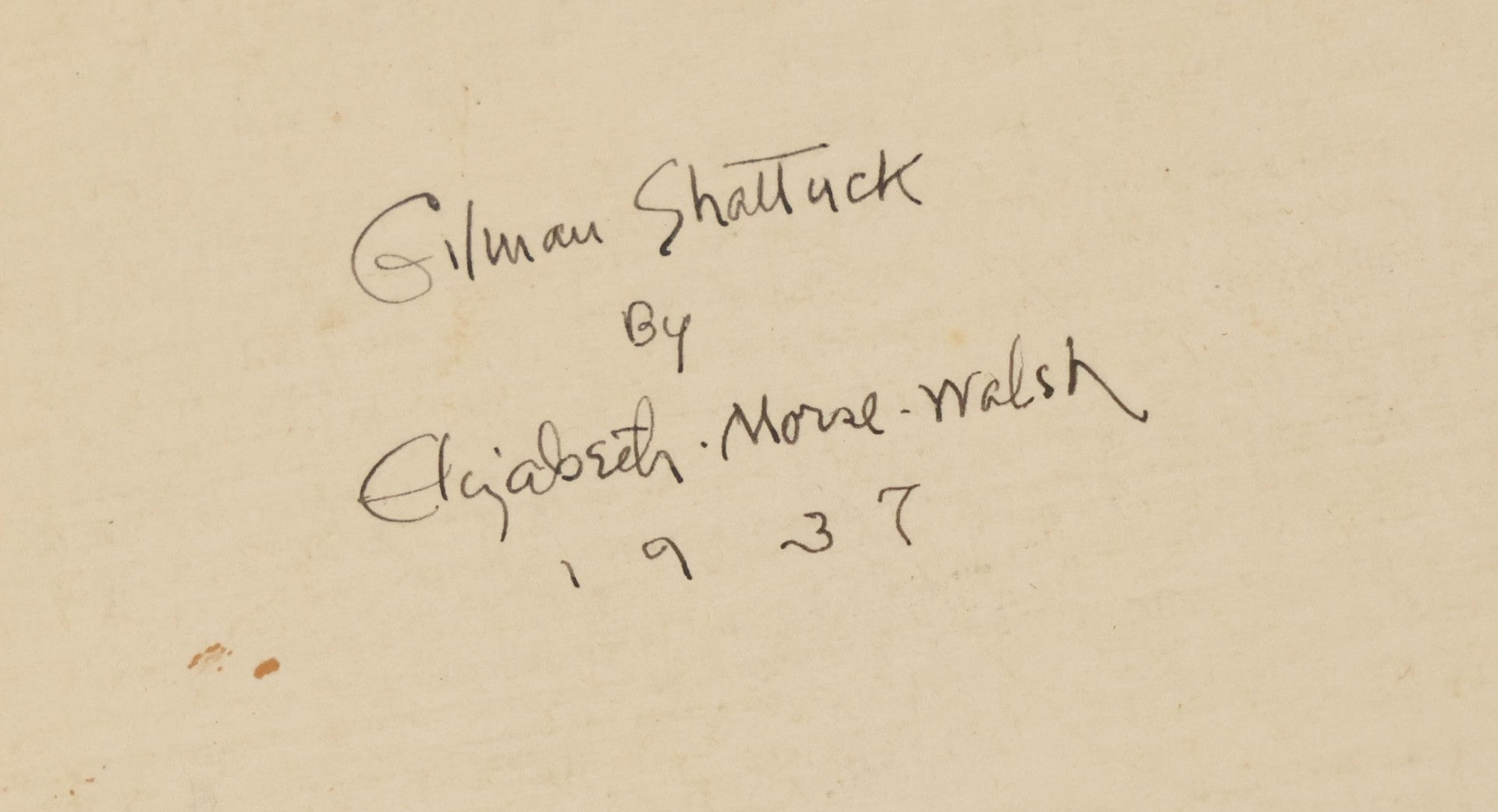 Lot 094 - Grouping Of Seven Vintage Hand Painted Silhouettes Of The Shattuck Family Of Hillsborough, New Hampshire, Painted By Elizabeth Morse Walsh, 1937