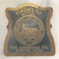 Lot 056 - Antique Brass Advertising Clip For Dorchester Mutual Fire Insurance Company, Boston, Massachusetts, By E.V. Yeuell Co.