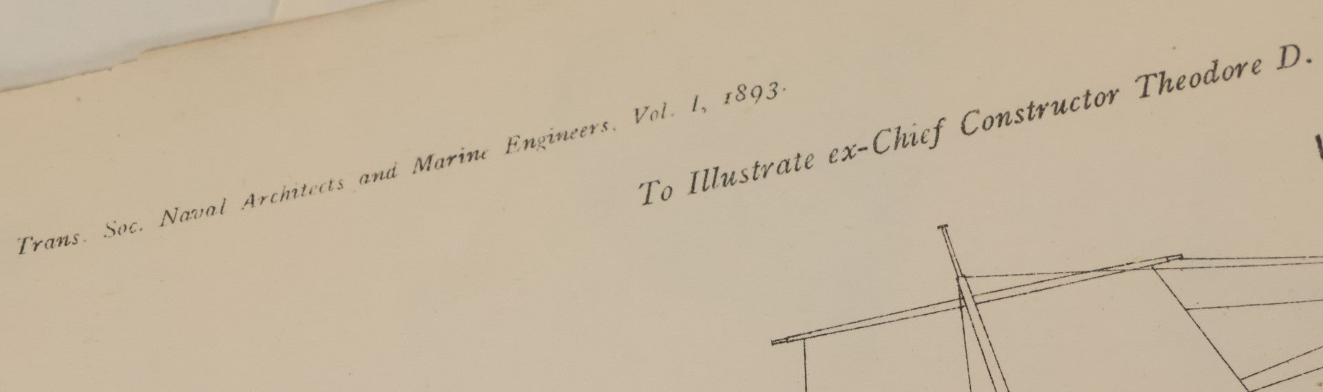 Lot 086 - Grouping Of Four Antique Maritime Navy Ship Diagrams Including The U.S.S. Dolphin, U.S.S. Puritan, U.S.S. Vesuvius, And U.S.S. Atlanta, From Trans Soc. Naval Architects And Marine Engineers, Vol. I, 1893