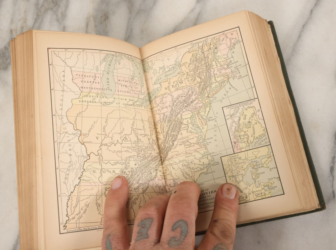 Lot 101 - "The Eclectic History Of The United States" Antique Book By M.E. Thalheimer, Illustrated, Van Antwerp, Bragg, & Co, Publishers, Copyright 1881