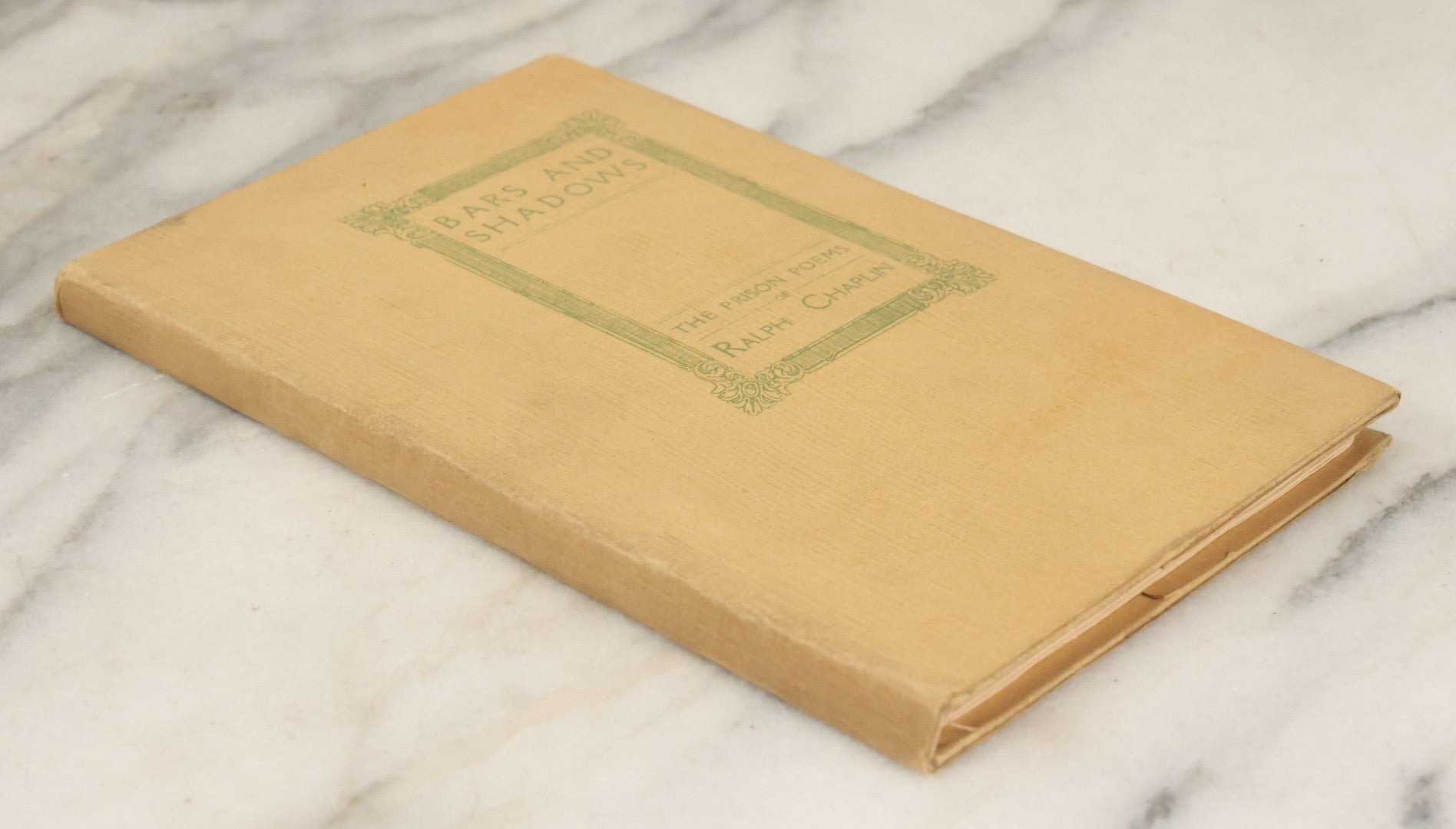 Lot 137 - "Bars And Shadows, The Prison Poems Of Ralph Chaplin", Copyright 1922 By Edith M. Chaplin, With Introduction By Scott Nearing
