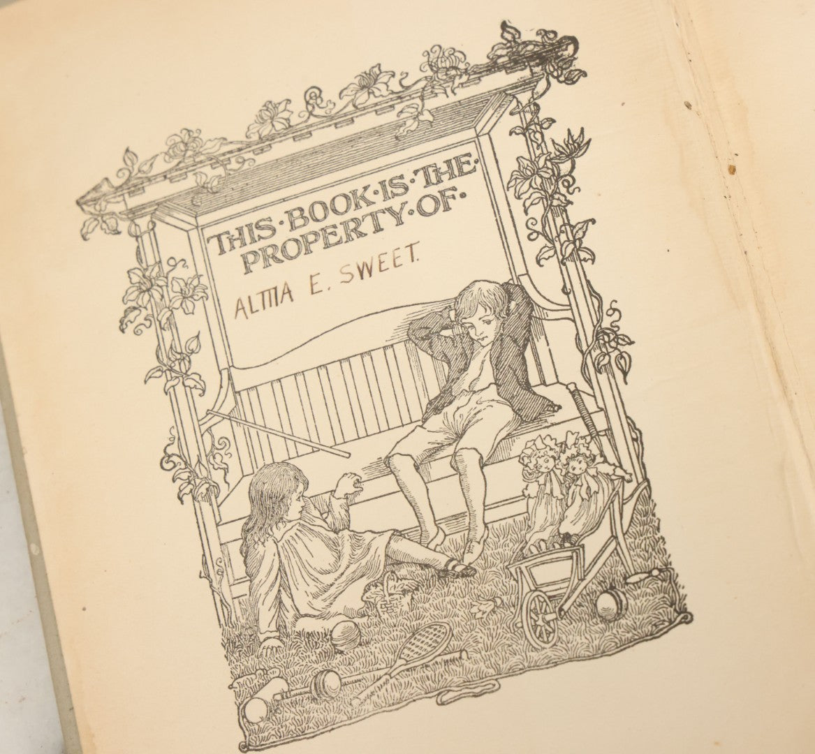 Lot 139 - "Alice's Adventures In Wonderland" Vintage Book By Lewis Carroll With 40 Illustrations By John Tenniel, W.B. Conkey, Publishers, Chicago, Early 20th Century, With Illustrated Cover, Note Slight Warping To Covers