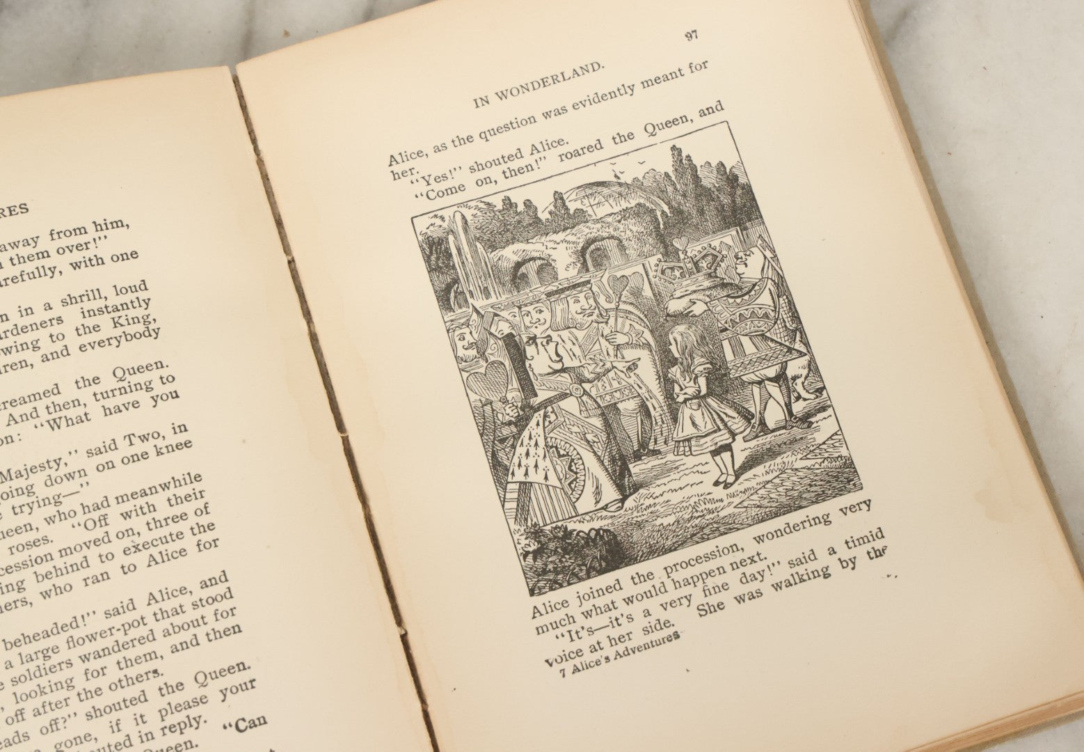 Lot 139 - "Alice's Adventures In Wonderland" Vintage Book By Lewis Carroll With 40 Illustrations By John Tenniel, W.B. Conkey, Publishers, Chicago, Early 20th Century, With Illustrated Cover, Note Slight Warping To Covers