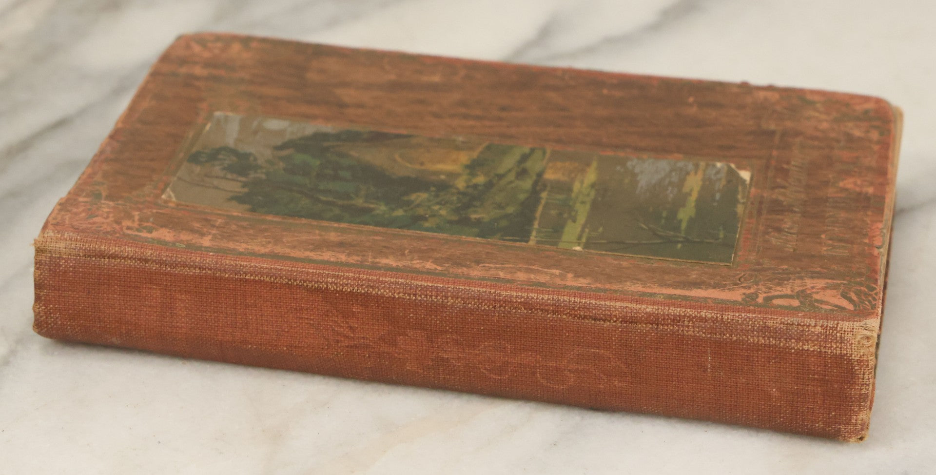 Lot 140 - "Alice's Adventures In Wonderland" Antique Book By Lewis Carroll With Burnt Red Art Nouveau Cover Design And Illustrations Throughout, Note Binding Wear, Circa Late 19th Century