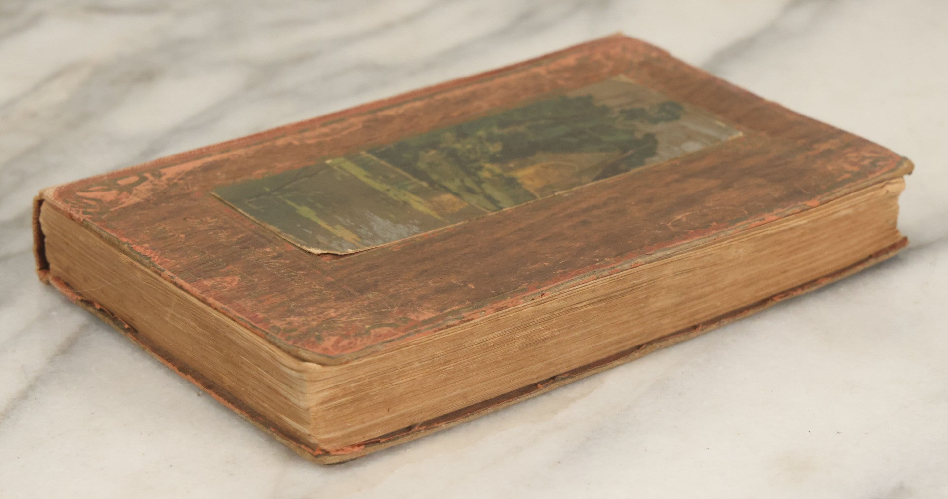 Lot 140 - "Alice's Adventures In Wonderland" Antique Book By Lewis Carroll With Burnt Red Art Nouveau Cover Design And Illustrations Throughout, Note Binding Wear, Circa Late 19th Century