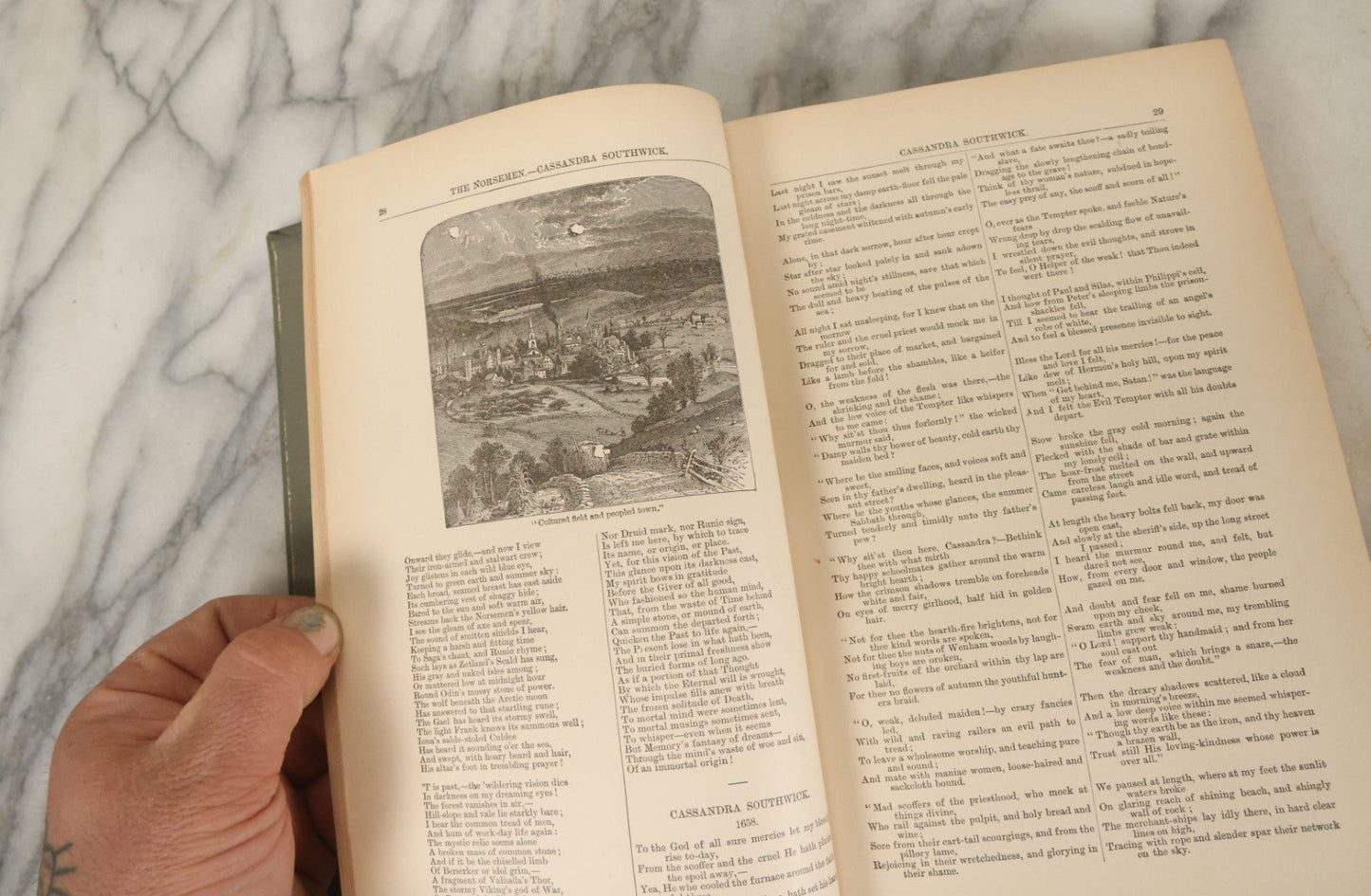 Lot 142 - "The Poetical Works Of John Greenleaf Whittier" Antique Poetry Book With Numerous Illustrations, Houghton Mifflin And Co. Publishers, Boston And New York, 1889