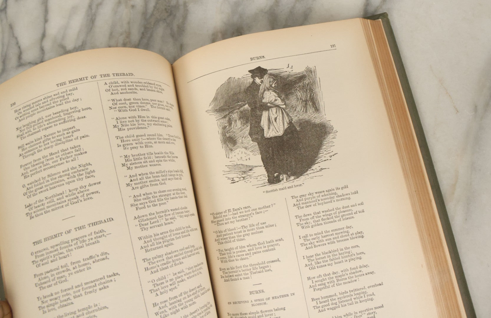 Lot 142 - "The Poetical Works Of John Greenleaf Whittier" Antique Poetry Book With Numerous Illustrations, Houghton Mifflin And Co. Publishers, Boston And New York, 1889