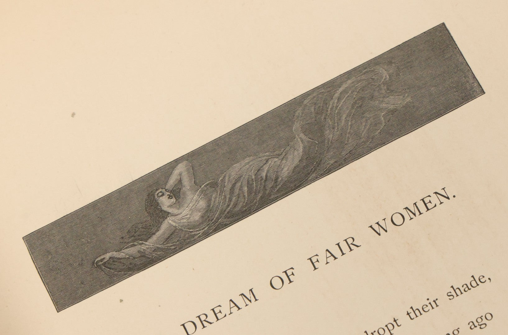 Lot 143 - "A Dream Of Fair Women" Antique Poetry Book By Alfred Tennyson, Illustrated James R. Osgood And Company, Boston, 1885