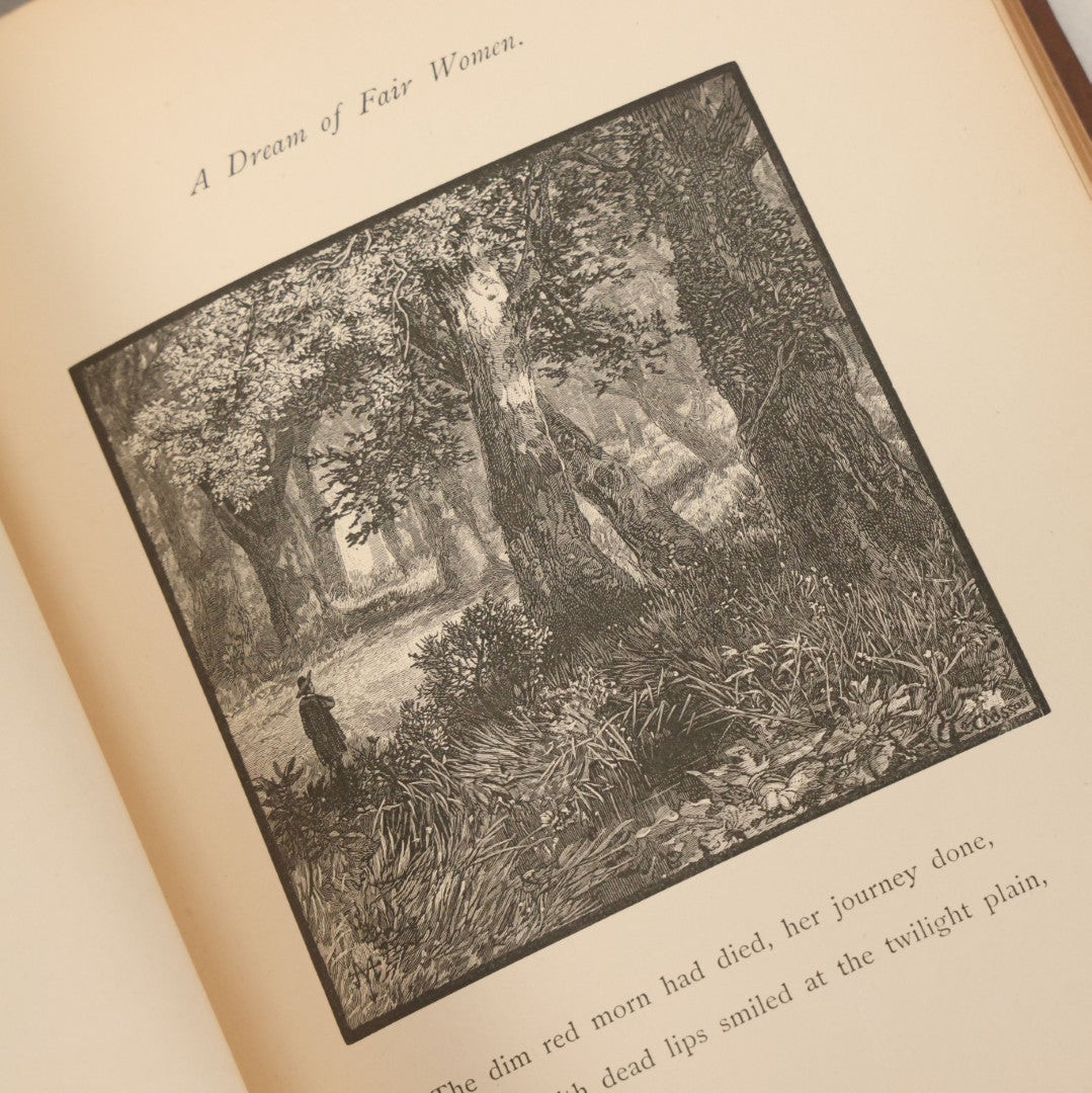 Lot 143 - "A Dream Of Fair Women" Antique Poetry Book By Alfred Tennyson, Illustrated James R. Osgood And Company, Boston, 1885
