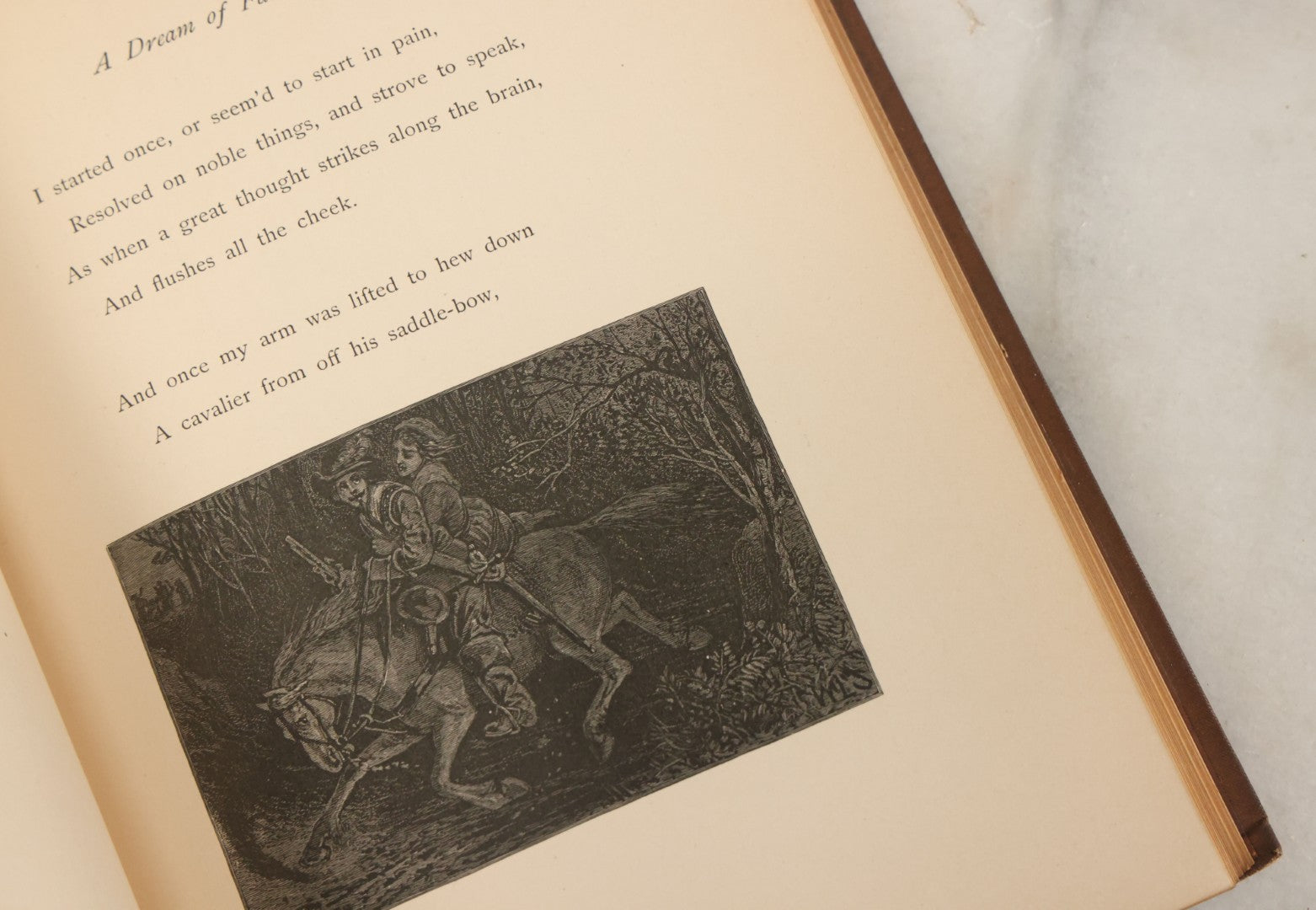 Lot 143 - "A Dream Of Fair Women" Antique Poetry Book By Alfred Tennyson, Illustrated James R. Osgood And Company, Boston, 1885