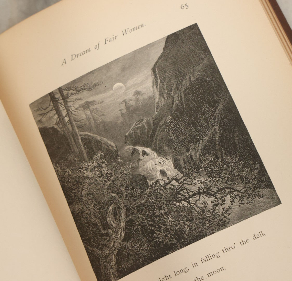 Lot 143 - "A Dream Of Fair Women" Antique Poetry Book By Alfred Tennyson, Illustrated James R. Osgood And Company, Boston, 1885