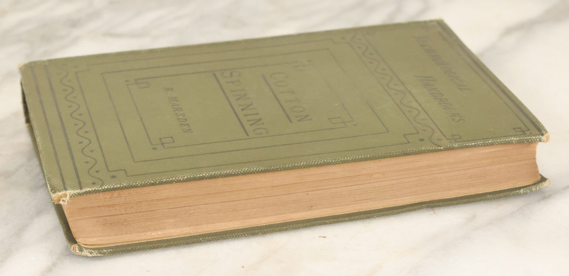 Lot 146 - "Cotton Spinning: It's Development Principles And Practice" An Illustrated Technological Handbook By Richard Marsden With Appendix On Steam Engines And Boilers, George Bell And Sons, Publishers, London, 1886