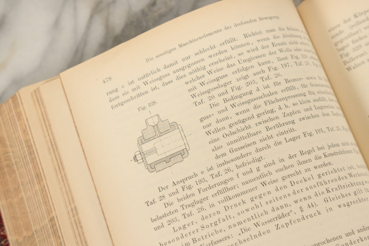 Lot 147 - "Die Maschinen-Elemente, Ihre Berechnung Und Konstruktion" (The Machine Elements, Their Calculation And Construction) By C. Bach, Two Volume Book Set, Illustrated, With Many Technical Illustrations In Second Volume, 1899