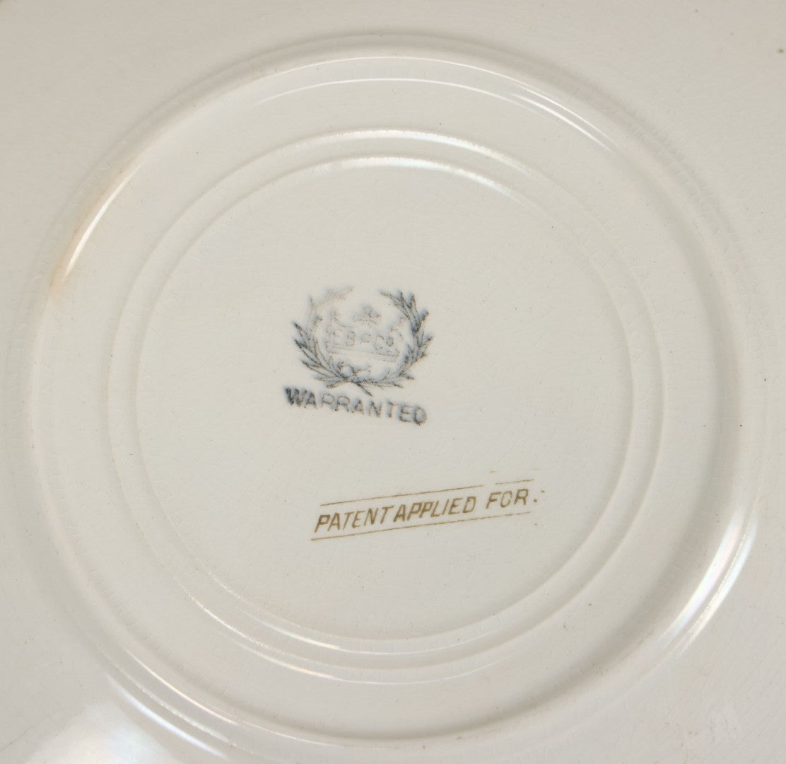 Lot 050 - Antique Transferware Porcelain Plate Commemorating The Us Battleship Maine, Destroyed In Havana Harbor, Cuba, 1898, "Remember The Maine", Hallmarked On Verso, 8-1/2" Diameter