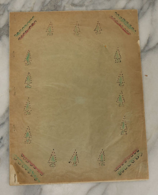 Lot 054 - Vintage Hand Typed Personalized Christmas Poem Ephemera Booklet, Dedicated To Sigmund And Agnes Simons Of "The Gang", Signed Clifton Joseph Furness, 1943, With Biographical Data, Copy Number 1 Of 10