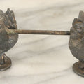 Lot 085 - Antique Silverplate Cockatiel Parrot Bird Serving Kniferest With Numerical Marking On Bottom