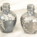 Lot 087 - Pair Of Antique Engraved Silverplate Salt And Pepper Shakers With Floral Motif By Wilcox Silverplate Co., Meriden, Connecticut, No. 4214