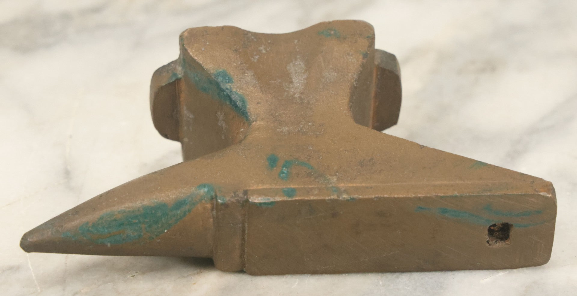 Lot 089 - Vintage Cast Bronze Jewelers Anvil, No Markings, Overall Length 4-3/4"