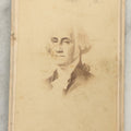 Lot 115 - Single Antique Carte De Visite C.D.V. Illustrated Album Filler Card Depicting George Washington, No Publishers Mark