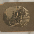 Lot 128 - Antique Boarded Photograph Of Young Man Identified As Forrest Hancock With Bicycle