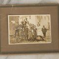 Lot 129 - Antique Boarded Photograph Of Group Of Young School Children Posing In Front Of Downed Tree, Early 20th Century