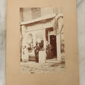Lot 134 - Antique Occupational Boarded Photograph Of Man And Woman Standing Outside Boot And Shoe Store, The Commercial Photographing Company, Photographers, Boston, Massachusetts