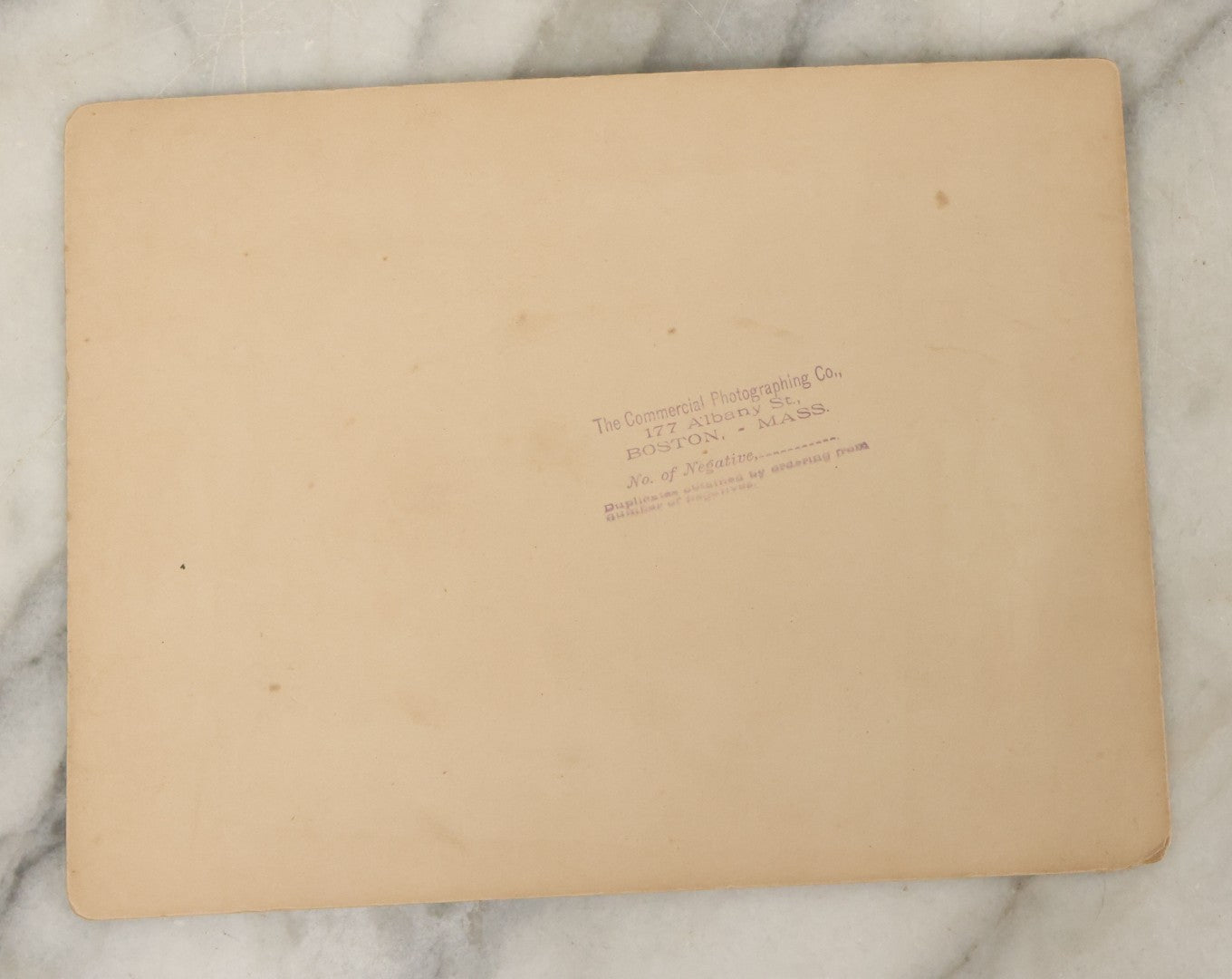 Lot 134 - Antique Occupational Boarded Photograph Of Man And Woman Standing Outside Boot And Shoe Store, The Commercial Photographing Company, Photographers, Boston, Massachusetts