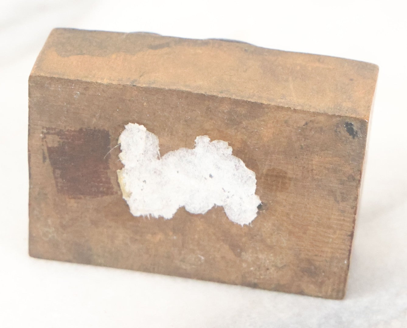 Lot 108 - Vintage Hand Carved Patriotic American Eagle Woodblock Stamp With Shield, Arrows, And Olive Branch