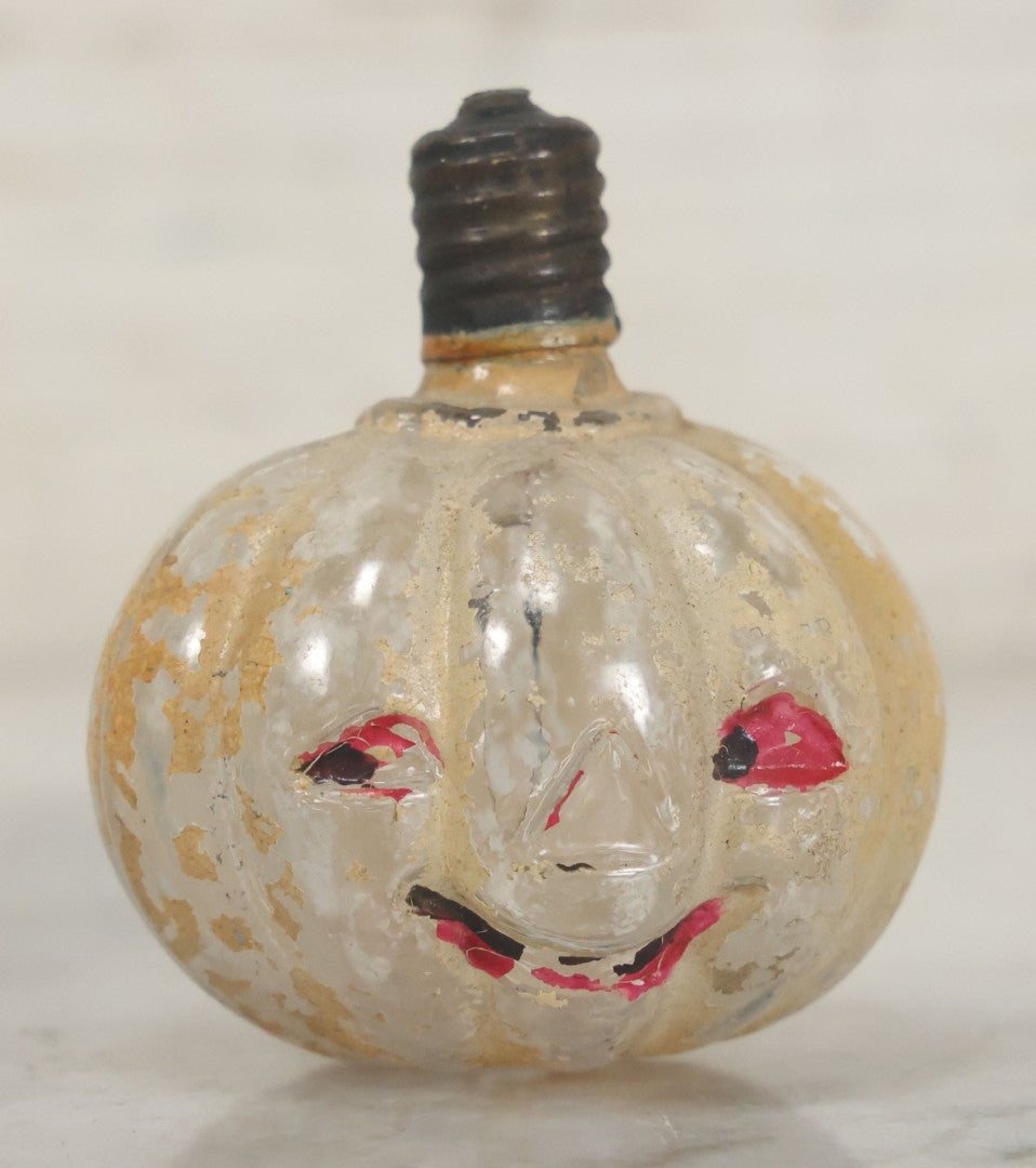 Lot 109 - Vintage Halloween Pumpkin Jack-O-Lantern J.O.L. Light Bulb With Severely Chipped Paint, Untested