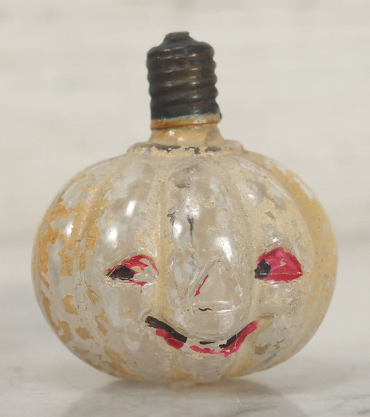 Lot 109 - Vintage Halloween Pumpkin Jack-O-Lantern J.O.L. Light Bulb With Severely Chipped Paint, Untested