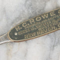 Lot 116 - Single Antique Advertising Letter Opener From H.C. Rowe And Co. Growers And Shippers Of Oysters, New Haven Connecticut, Manufactured By W.A. Anderson And Co., Germany