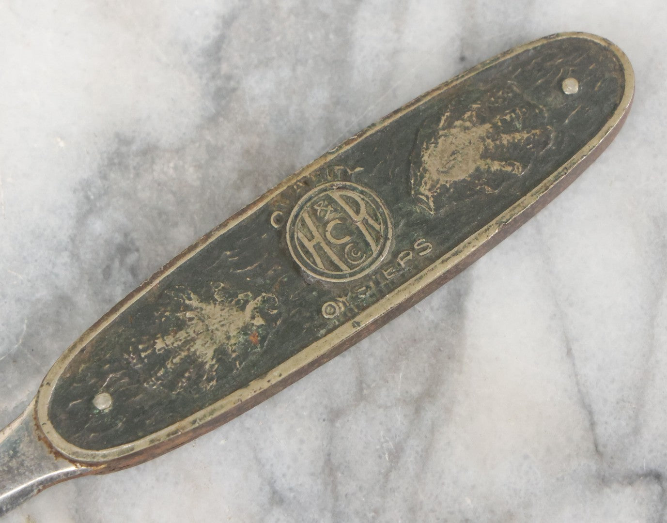 Lot 116 - Single Antique Advertising Letter Opener From H.C. Rowe And Co. Growers And Shippers Of Oysters, New Haven Connecticut, Manufactured By W.A. Anderson And Co., Germany