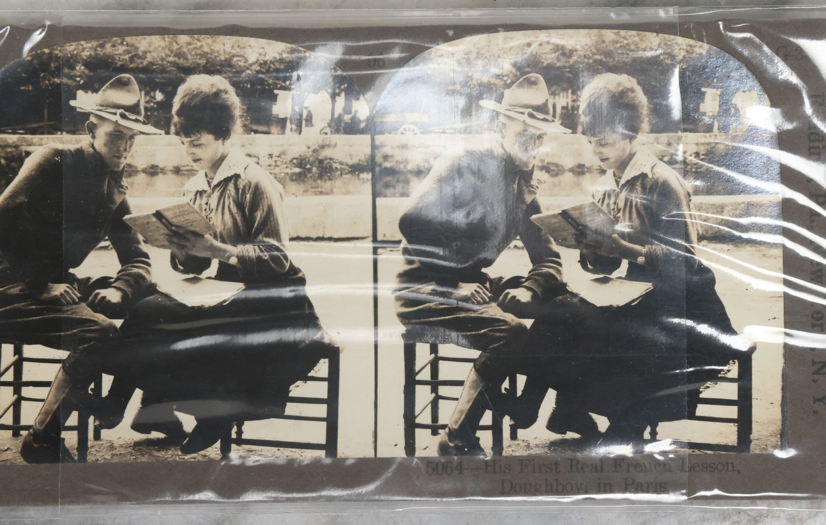 Lot 129 - Grouping Of 8 Stereoview Stereoscopic Photo Cards Relating To WWI Including Military Cemeteries Leadership, And More, By W.E. Troutman Inc.