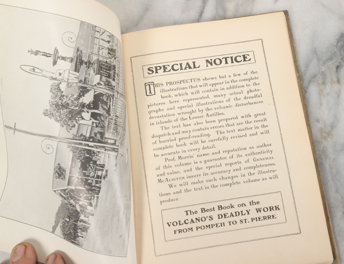 Lot 142 - "Volcano's Deadly Work: From The Fall Of Pompeii To The Destruction Of St. Pierre" Antique Dummy Salesman Sample Book, Edited And Written By Charles Morris, Profusely Illustrated, Published By W.E. Scull, 1902