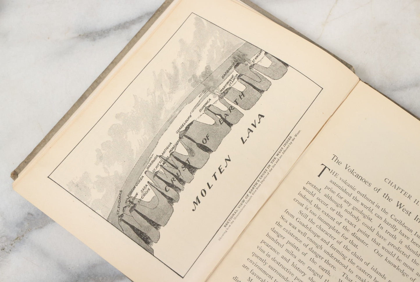 Lot 142 - "Volcano's Deadly Work: From The Fall Of Pompeii To The Destruction Of St. Pierre" Antique Dummy Salesman Sample Book, Edited And Written By Charles Morris, Profusely Illustrated, Published By W.E. Scull, 1902