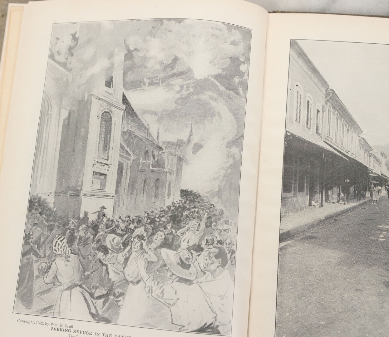 Lot 142 - "Volcano's Deadly Work: From The Fall Of Pompeii To The Destruction Of St. Pierre" Antique Dummy Salesman Sample Book, Edited And Written By Charles Morris, Profusely Illustrated, Published By W.E. Scull, 1902