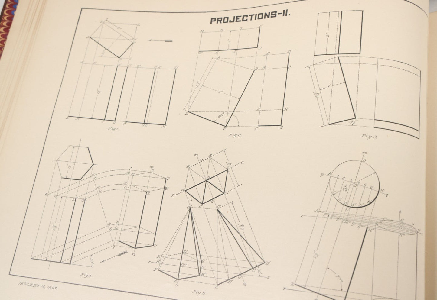 Lot 144 - "A Treatise On Building Construction, Vol. III, Architectural Drawing" Antique Book, Prepared For Students Of The International Correspondence Schools By The Colliery Engineer Co., Scranton, Pennsylvania, First Edition, Illustrated, 1900