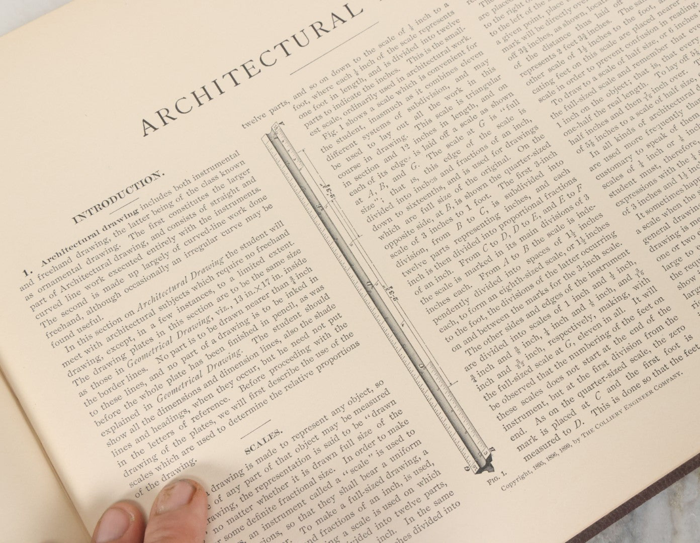 Lot 144 - "A Treatise On Building Construction, Vol. III, Architectural Drawing" Antique Book, Prepared For Students Of The International Correspondence Schools By The Colliery Engineer Co., Scranton, Pennsylvania, First Edition, Illustrated, 1900