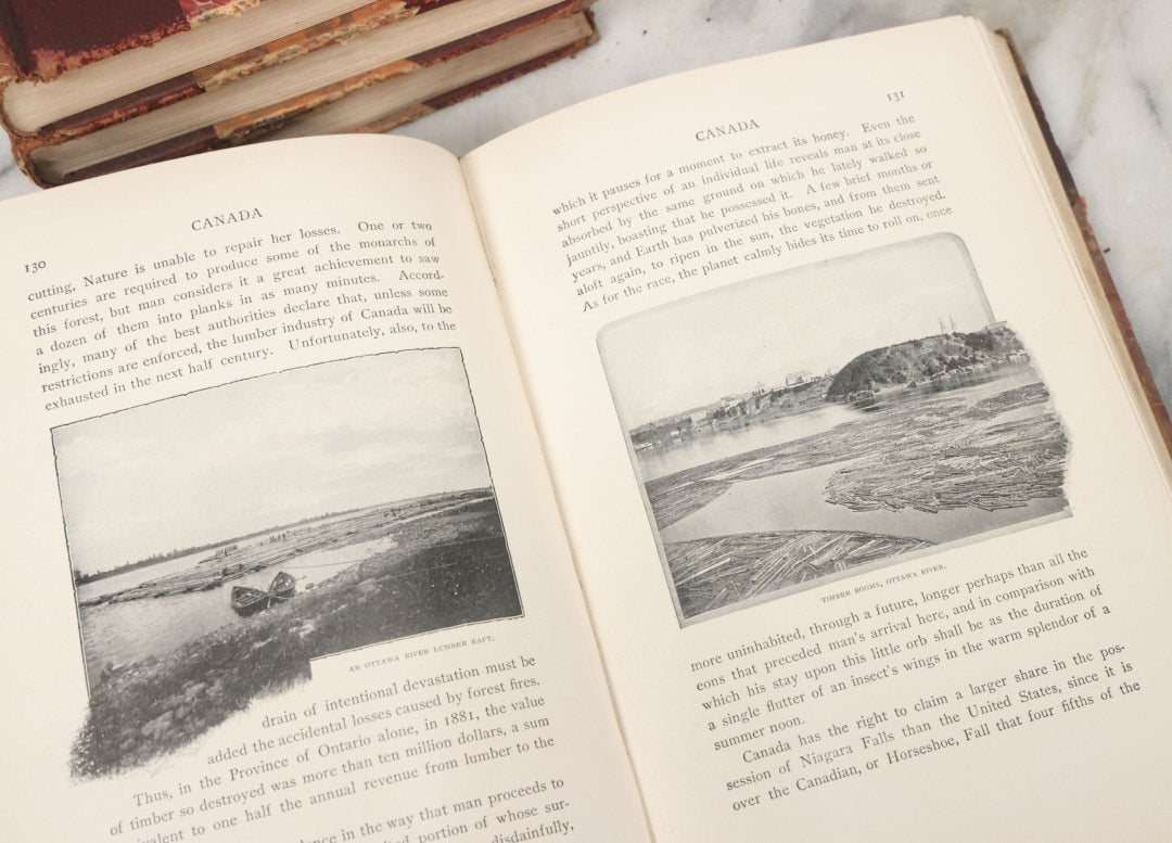 Lot 146 - Grouping Of Antique Books, "John L. Stoddard's Lectures" Four Volume Set Covering Sicily, Genoa, The Rhine, Belgium, Holland, Mexico, Japan, China, Canada, And More, Illustrated, Published By Norwood Press And Balch Brothers Co., Norwood Massachusetts, 1902