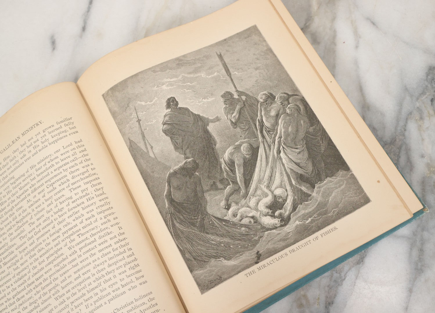Lot 149 - "The Story Of Jesus, The Life Of Christ" Antique Book By Canon Farrar, Archdeacon On Westminster, Illustrated With Full Page Engravings By Gustave Dore And Others, Globe Bible Publishing Co., Philadelphia 1890