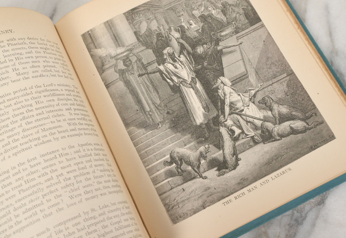 Lot 149 - "The Story Of Jesus, The Life Of Christ" Antique Book By Canon Farrar, Archdeacon On Westminster, Illustrated With Full Page Engravings By Gustave Dore And Others, Globe Bible Publishing Co., Philadelphia 1890